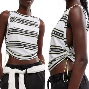 NWT FREE PEOPLE - FP movement Sport Mode Muscle Tank Top black combo XS S M